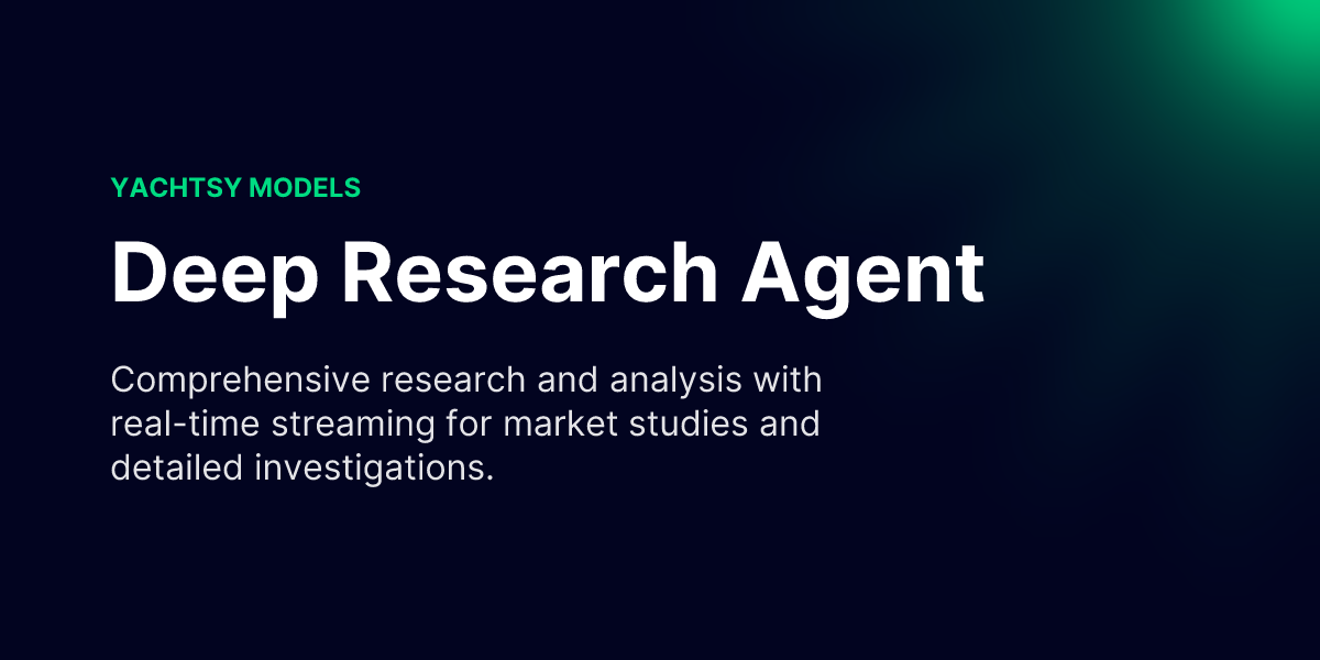 Deep Research Agent - Yachtsy Agent Documentation